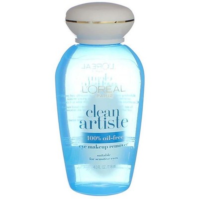 6 Pack L'Oreal Paris Clean Artiste 100% Oil-Free Eye Makeup Remover, 4 fl oz