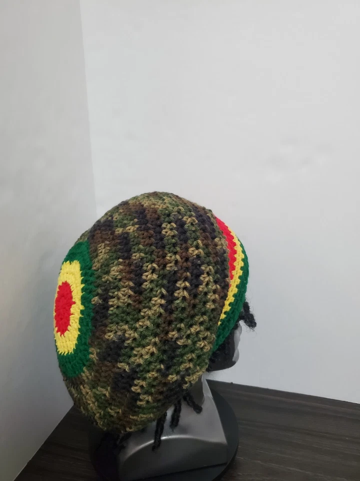 Boina Tam Sombrero Rasta Hippie Dreads Gorro Reggae Gorra Rastas Slouchy Talla Única Foto 3 de 4