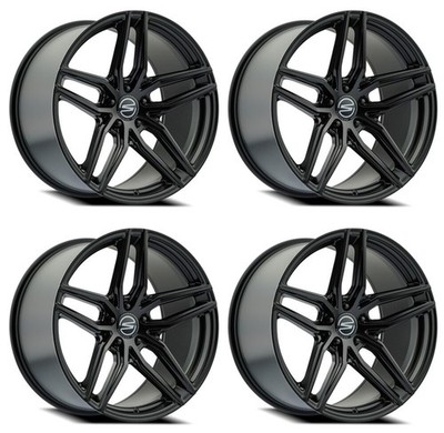 Set 4 19'' Select Shadow Satin Black 19x9.5 Wheels 5x112  35mm Rims