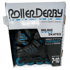 Roller Derby Custom Adult In-Fit Skates - Blue/Black 7-10