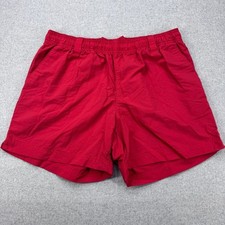 Columbia PFG Backcast III Mens M Red Nylon Swim Fishing Shorts Boating Hiking