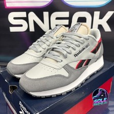 Reebok Classic Leather Grey White 2023 100074354 Mens sneakers size 6.5