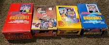 SCORE AND DON RUSS Baseball EMPTY WAX DISPLAY BOXES LOT