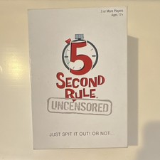 5 Second Rule Uncensored Party Board Game for Adults Ages 18+ White