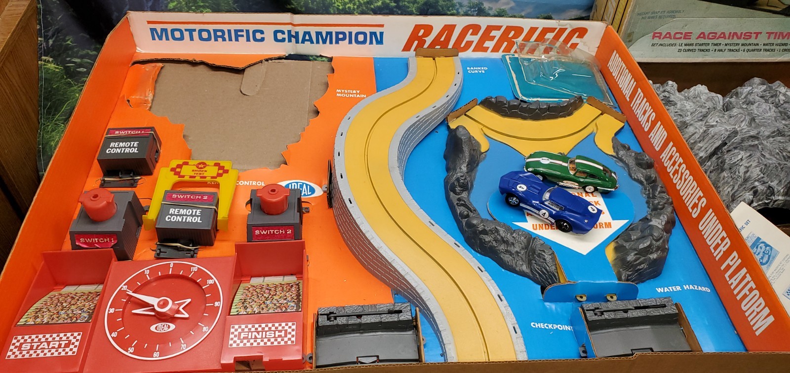 Vintage 1967 Ideal toy Co Motorific Champion Racerific Slot Car Track ...