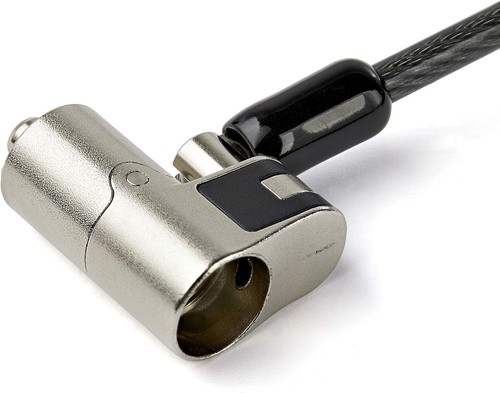 StarTech.com 6.5' (2m) 3-in-1 Universal Laptop Cable Lock - Keyed Laptop/Desktop - Photo 3/6