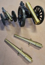 Vintage Cast Iron And Brass 5 Inch Civil War Cannon C 1/3 MF CO  
