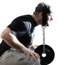 Weight lifting head neck harness gym workout exercise training straps belt Long