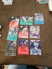 1994 Fleer Ultra LEAGUE LEADERS 9 Of 10 Card Set  Lofton/Glavine/Dykstra NM+