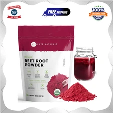 Beet Root Powder Organic for Smoothie & Energy Boost. Nitric Oxide Supplement fo
