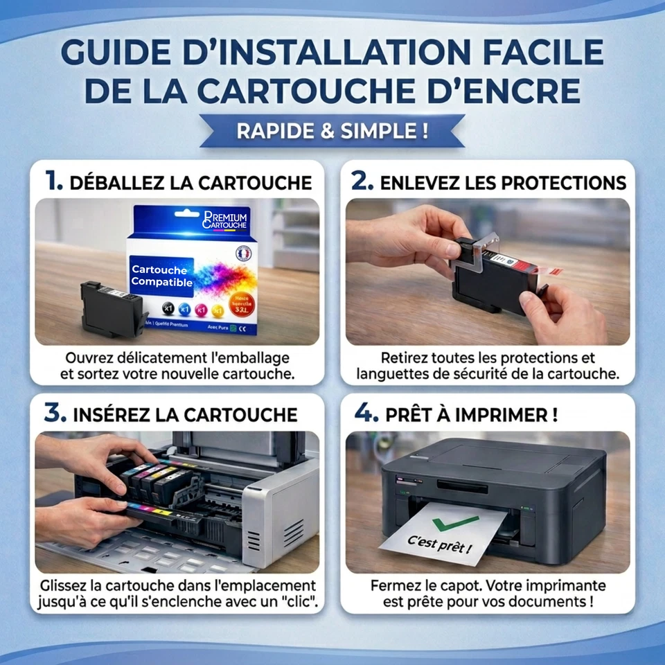 Cartouche compatible pour Canon PG512 Noir - Photo 4/4