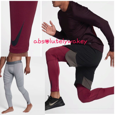 Nike Pro Hyperwarm Compression AeroLoft Men's Training Tights Gym Rugby |  eBay