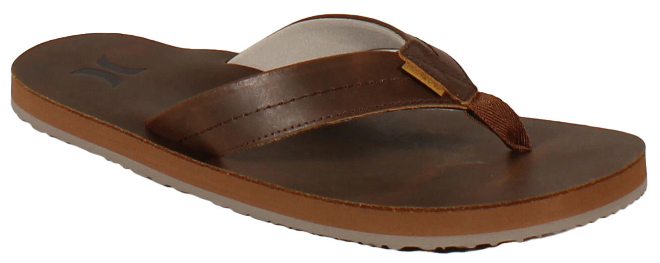 Hurley One and Only Leather Sandal - Brown - New
