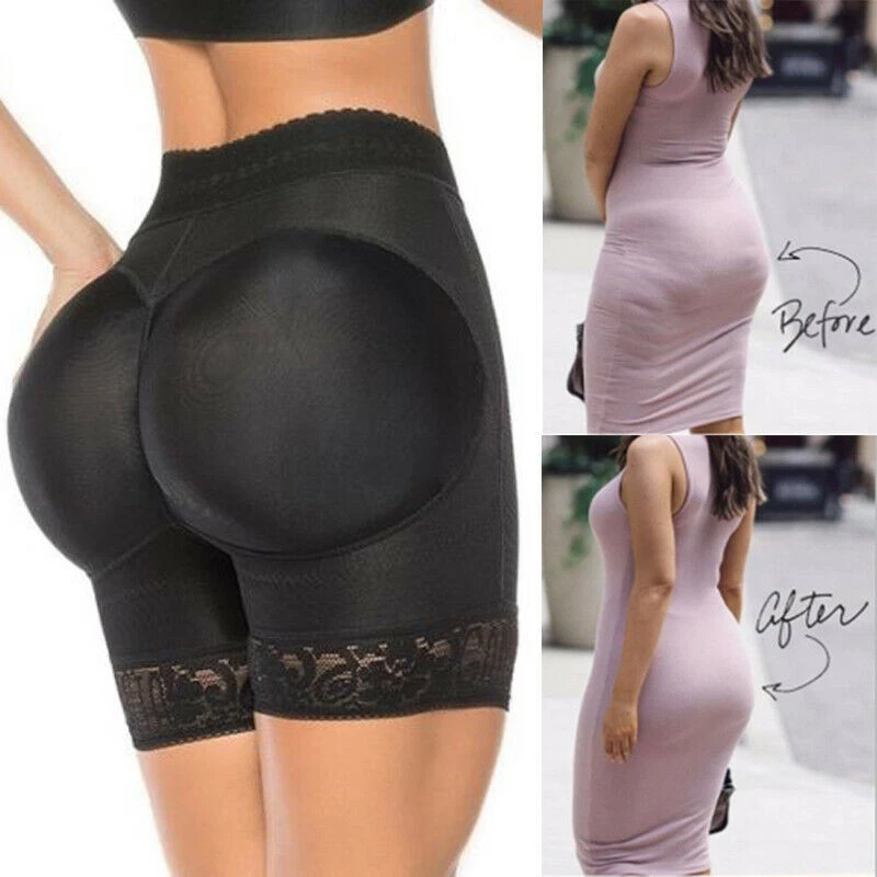 Booty Shaper Padded Underwear Pants Women's FAKE ASS Seamless Butt Lifter  Panty | eBay