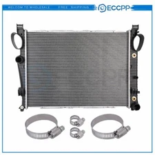 Radiator For 00-06 Mercedes-Benz CL500 S430 SL500 with Oil Hose Clamps Kit