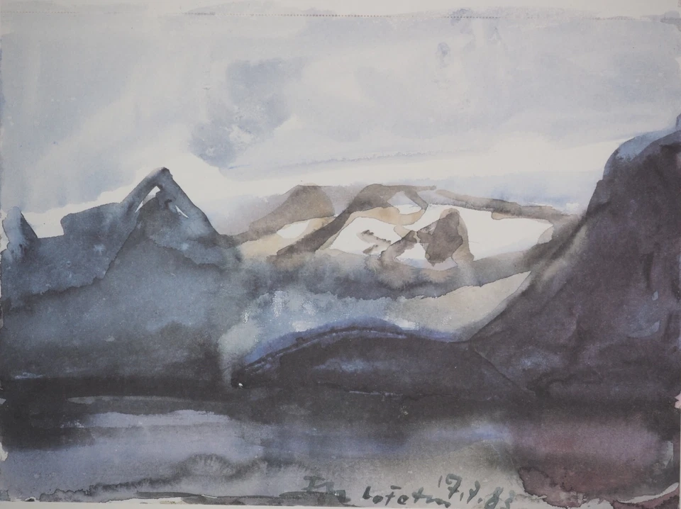 Klaus FUSSMANN: Landschaft Von Norwegen, Signierte Heliogravur, 1991 - Bild 3 von 4