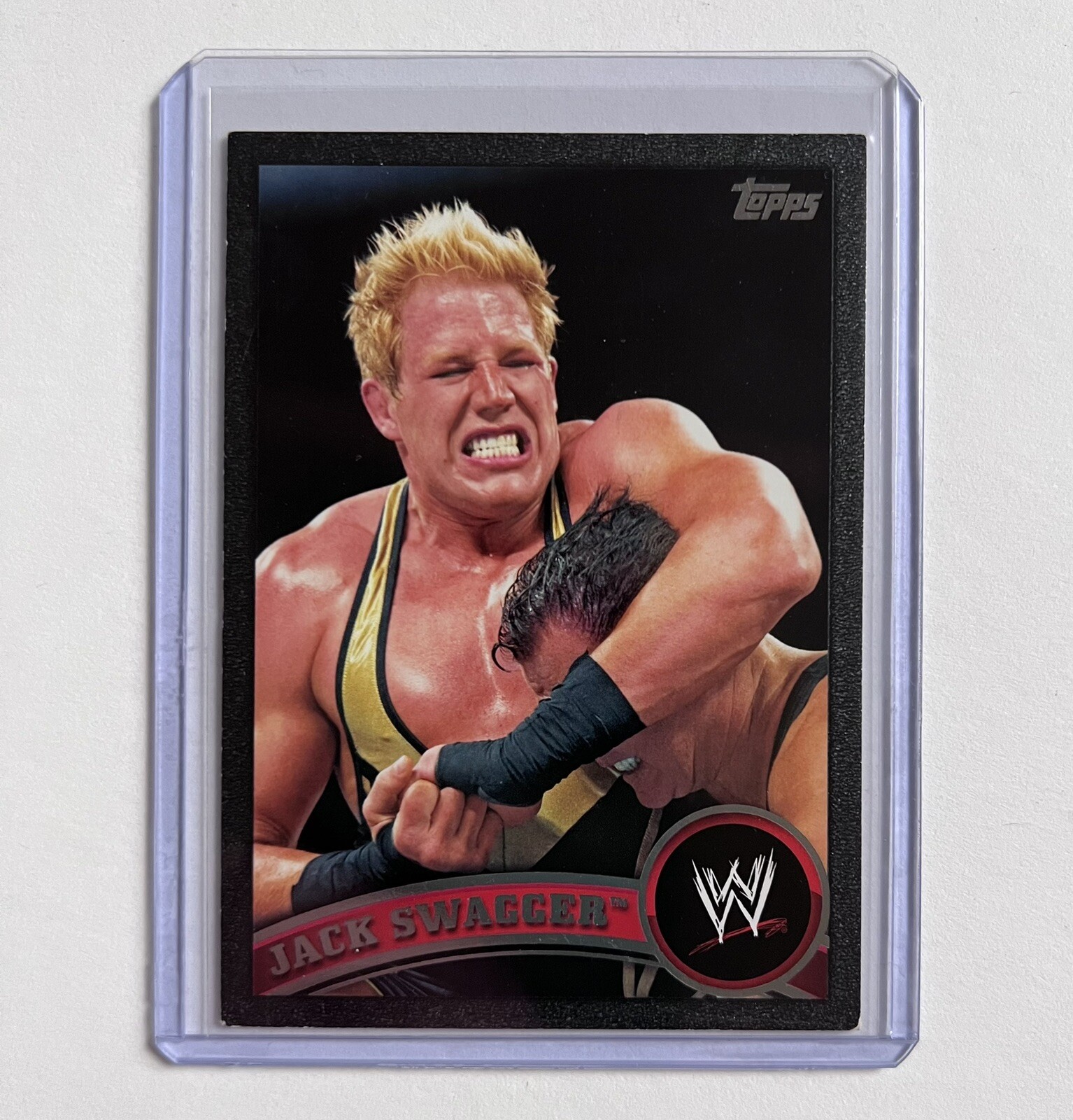 Jack Swagger 2011 Topps WWE Black Parallel Numbered /999 Wrestling Trading Card