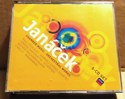 RARE - LEOS JANACEK CHAMBER MUDIC & ORCHESTRAL WORKS DECCA 5 CD SET 2004 GERMANY