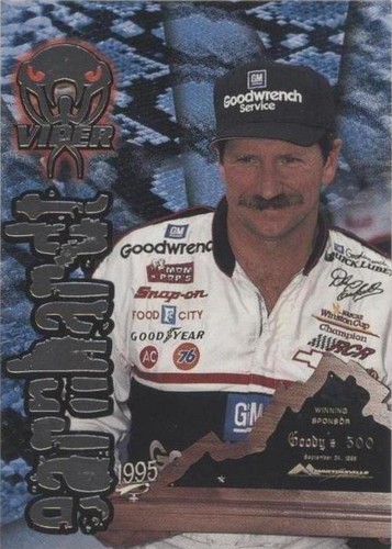 1996 Wheels Racing Viper Series Dale Earnhardt Sr 3-Card