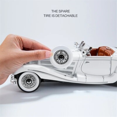1/18 メルセデスベンツ500K 白 Specialroadster1936 1:18 1936 Mercedes-Benz 500K Special Roadster Vintage Alloy