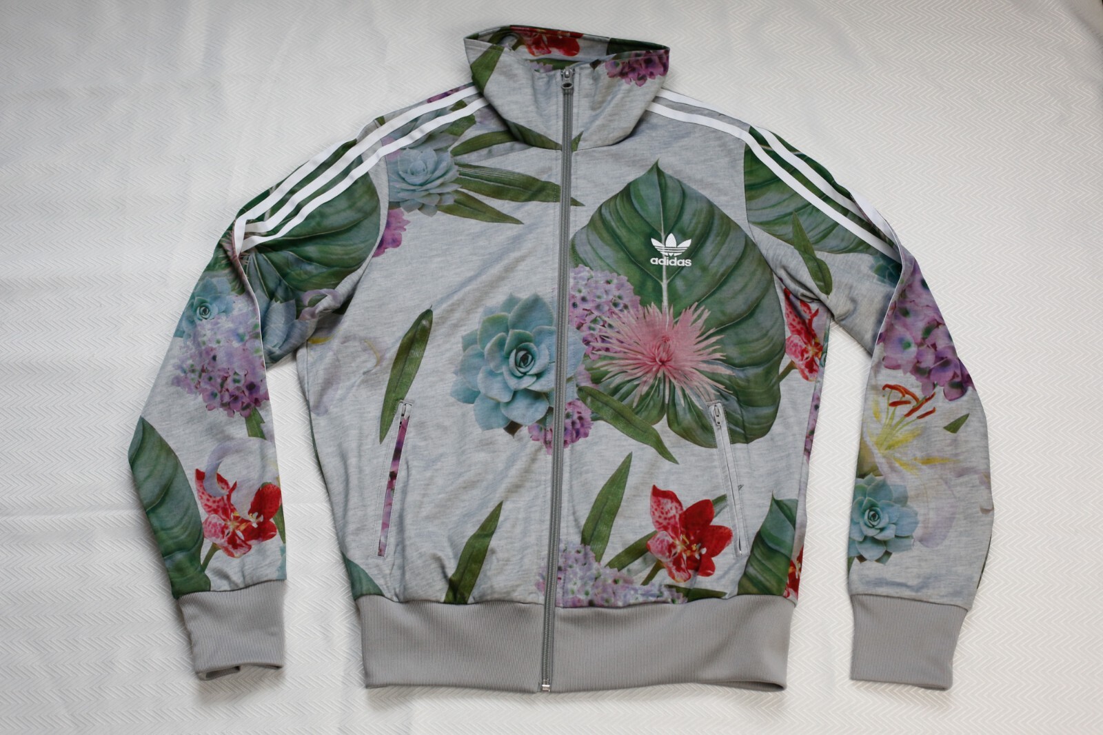 adidas women's floral track jacket