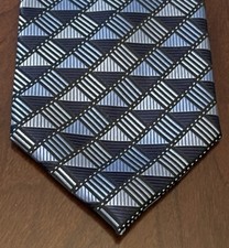 Knightsbridge Hand Made Blue 100 Polyester Men  s Neck Tie Made In China