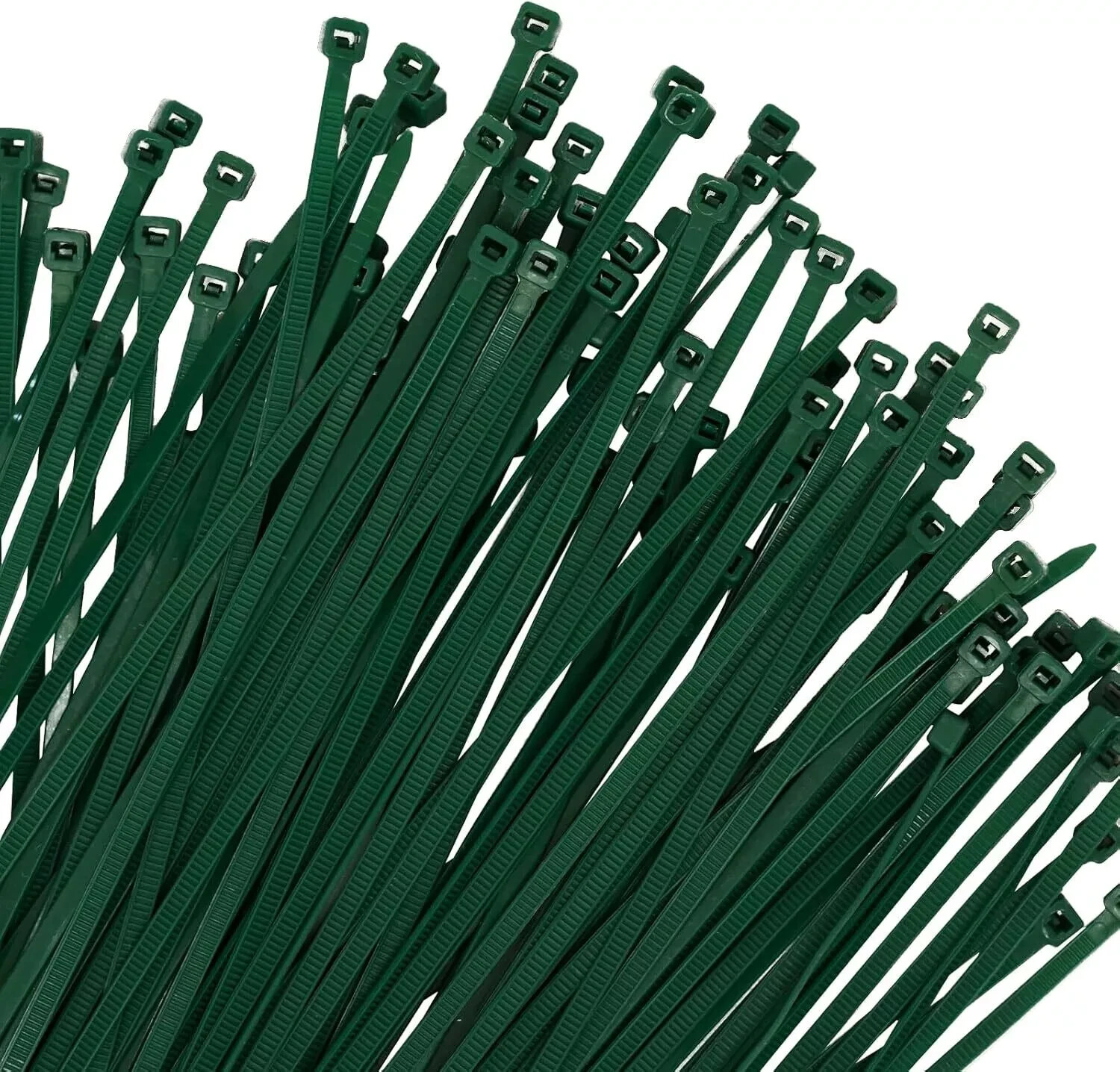 200PCS 8-Inch Green Nylon Self-Locking Cable Ties for Multi-Purpose Use