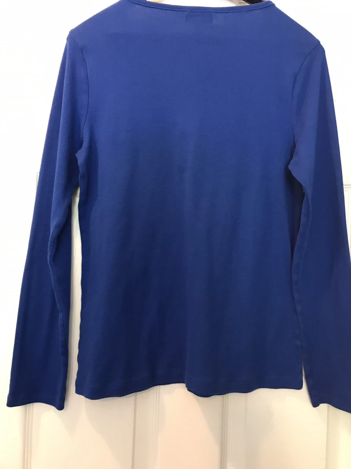 Camisa de Noche Jackie Jockey Damas Talla Mediana Azul Real Foto 4 de 4