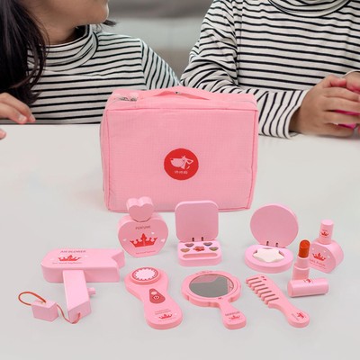 Kinder Make-Up Kit Tragbare Make-Up Box Pretend Make-Up Kits Dressing Tisch