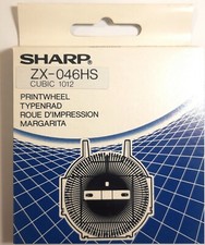 Genuine SHARP Printwheel - CUBIC 10 12 - ZX-046HS Daisy Wheel