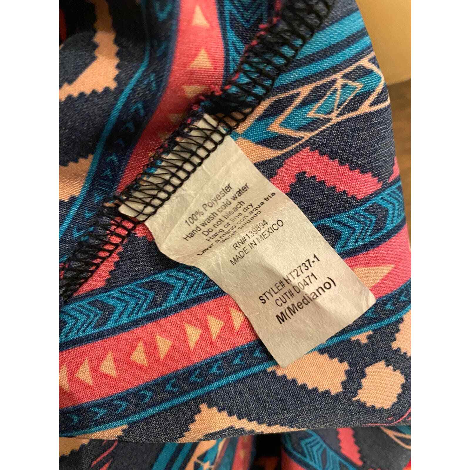 Vintage Dorothy Perkins Southwestern Style 90s Crop Top M 