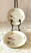 4 VTG 1940's Royal Court CARNATION China 6-1/4" Bread Plates (17 avail.) MINT