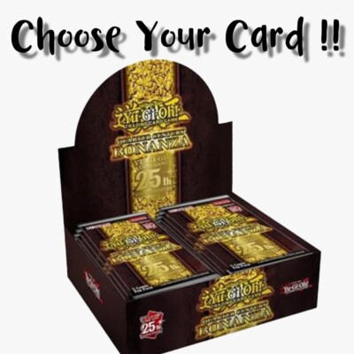(READ DESCRIPTION) Choose Your Card from YuGiOh TCG ''Quarter Century Bonanza''