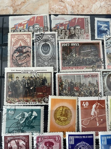 1950-1959, USSR-Soviet Union/RUSSIA. 1 Stock Pages With 75 Stamps - Picture 3 of 11