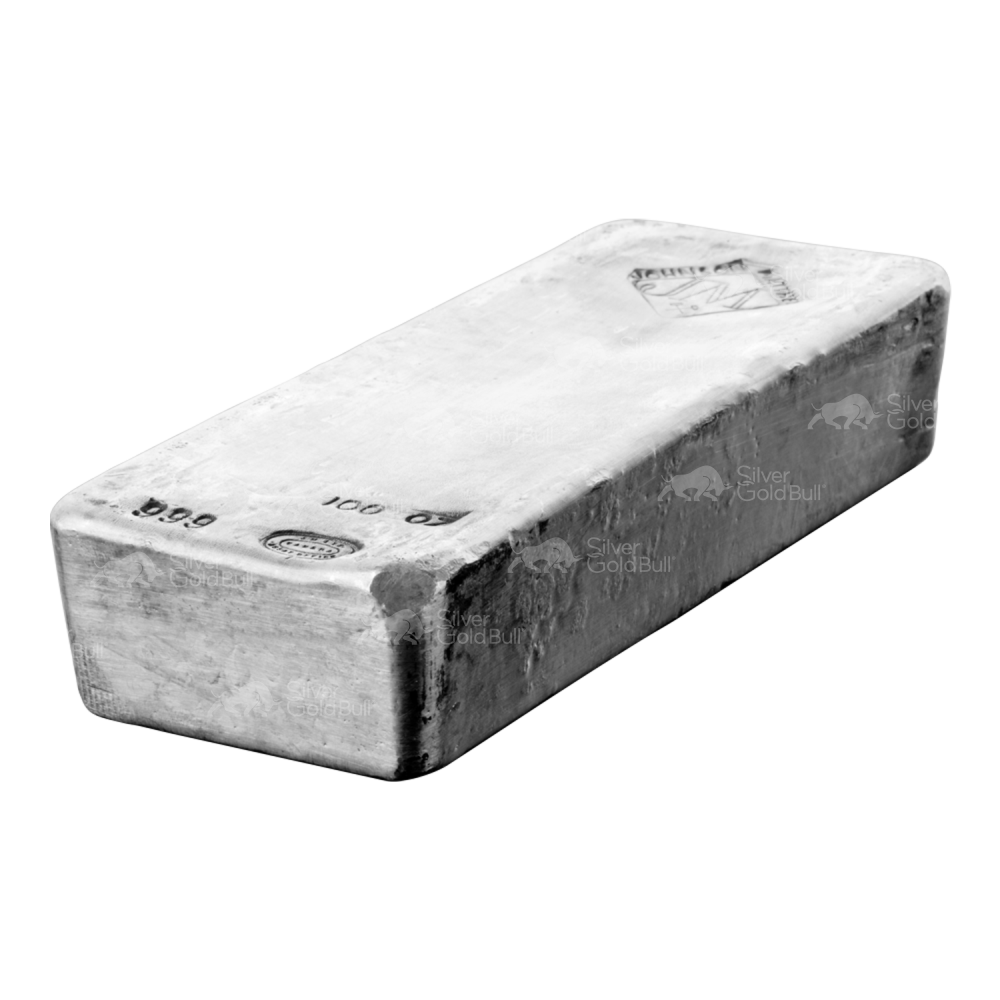 100 oz Vintage Silver Bar Johnson Matthey eBay