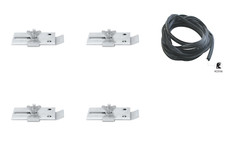 1935-1948 Dodge Chevy Ford Cadillac Buick Teardrop Fender Skirts Seal Clips Set