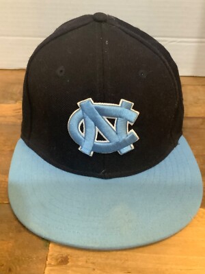90s North Carolina Tarheels Wool Hat NC New Era 59Fifty Custom  Trey  size 7 1/8