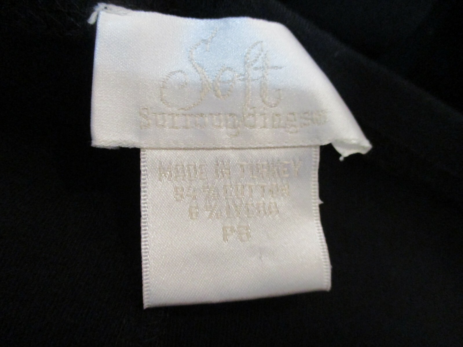 Black Soft Surroundings Split Cuff Yoga Pants Siz… - image 4