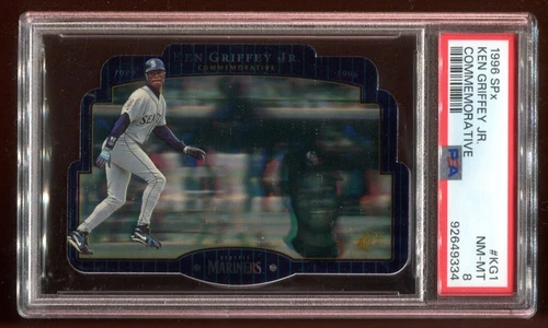 1996 Spx #KG1 Ken Griffey Jr.  PSA 8 NM-MT Commemorative Mariners HOF~(PL)