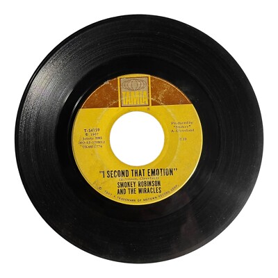 Smokey Robinson    I Second That Emotion 7'' Vinyl 1967 Tamla    T-54159