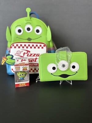 alien mini backpack NEW Loungefly Disney Toy Story Alien Mini Backpack & Wallet FREE SHIPPING