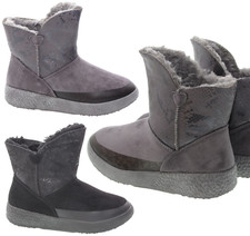 WARM GEFÜTTERTE DAMEN STIEFEL WINTERBOOTS STIEFELETTEN GR. 36-41