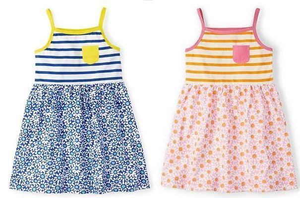 Mini Boden Jersey Daisy Summer Sun Dress 1.5 12 years Pink Blue eBay