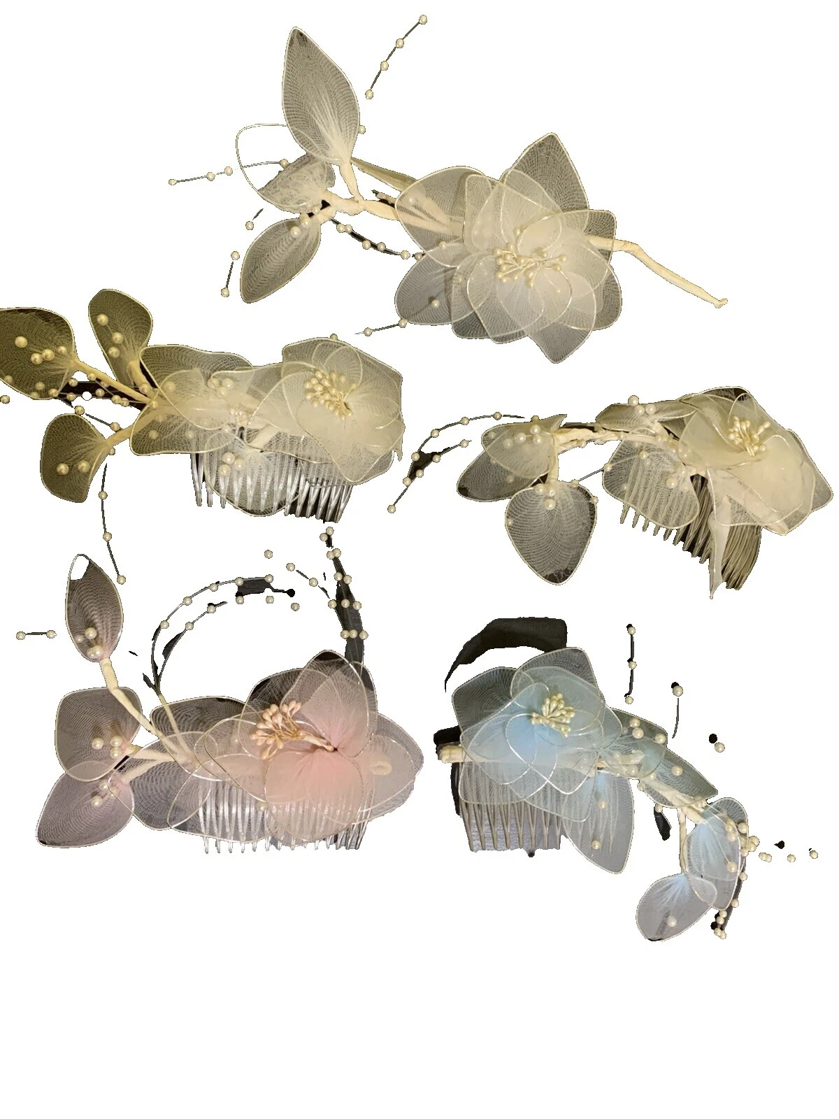 Аксессуары для волос розовые разноцветные