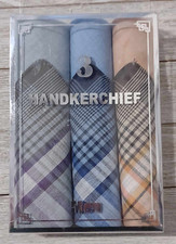Handkerchiefs Hankies Womens Mens 100 Cotton 3 Pack Colorful 15" X 15"