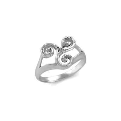 Triskele Trinity Ring 925 Sterling Silber Feine Keltische Erbe Ahnen Schmuck