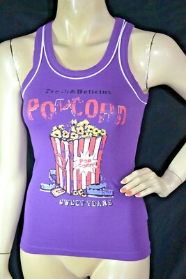 original SWEET YEARS  SeXy long Top Shirt POPCORN lila 34 XS neu  88  NEW tags