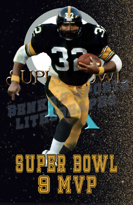 Pittsburgh Steelers Lithograph print of Franco Harris Super Bowl 9