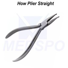 Dental How Plier Straight Ortho Archwire Holding Adjusting Band Seating Pliers