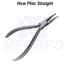 Dental How Plier Straight Ortho Archwire Holding Adjusting Band Seating Pliers